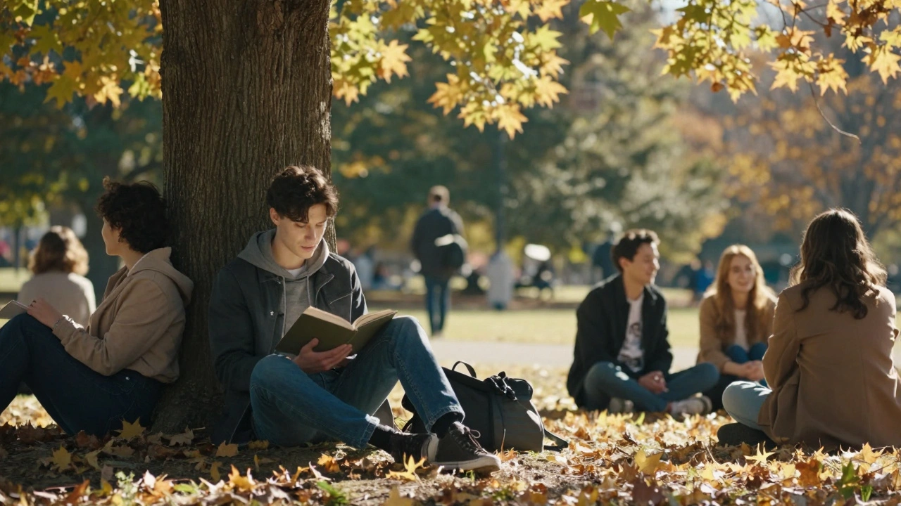 People relaxing together in Victoria Park, sharing a peaceful moment without intimacy.